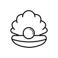 Pearl in the open shell icon