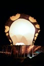 Pearl and oyster fountain in corniche - Doha Qatar Royalty Free Stock Photo