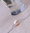 Pearl and perfume Royalty Free Stock Photo