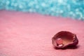 Pearl in pink sand beach summer vacation Royalty Free Stock Photo