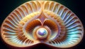 pearl in a shell sural image Royalty Free Stock Photo