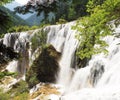 Pearl shoal waterfall jiuzhai valley summer Royalty Free Stock Photo