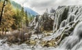 Pearl Shoal Waterfall Jiuzhaigou, China Royalty Free Stock Photo