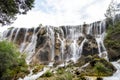 Pearl shoal waterfall in Jiuzhaigou national park Royalty Free Stock Photo