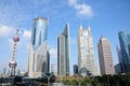 Pearl tower shanghai and lujiazui skyline