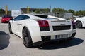 pearl white Lamborghini Gallardo Italian supercar