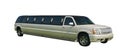 Pearl white limo Royalty Free Stock Photo