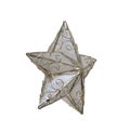 Pearled Star with Gold Trim Royalty Free Stock Photo