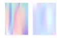 Pearlescent background with holographic gradient. Hologram cover