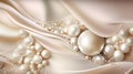 Pearlized silk splendor, foil-embellished background