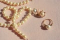 Pearls, bead jewelry, necklace for wedding