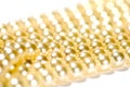 Pearls beads macro Royalty Free Stock Photo