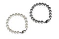 Pearls Bracelet isolated on white.clipping path