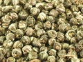 Pearls of Chinese green tea Royalty Free Stock Photo