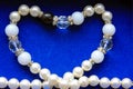 Pearls heart Royalty Free Stock Photo