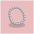 pearls necklace. Vector illustration decorative design