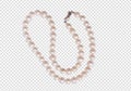 Pearls Bracelet on white.clipping path