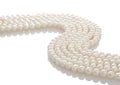 Pearls white Royalty Free Stock Photo