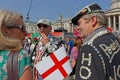 Pearly Kings at the Feast of St George Royalty Free Stock Photo