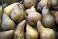 Pears at the Farmer`s market Royalty Free Stock Photo