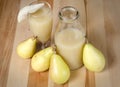 Pears and pear juice Royalty Free Stock Photo