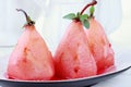 Pears Poached in Red Wine Royalty Free Stock Photo