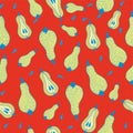 Pears seamless pattern