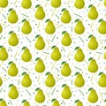 Pears seamless pattern