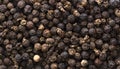 Peas of black pepper, texture, close-up Royalty Free Stock Photo