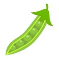 Peas flat icon, vegetable and diet