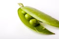 Peas isolated on White