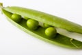 Peas isolated on White