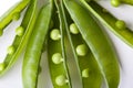 Peas isolated on White Royalty Free Stock Photo