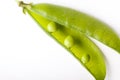 Peas isolated on White Royalty Free Stock Photo