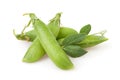 Peas pod leaves group Royalty Free Stock Photo