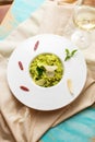 Peas risotto Royalty Free Stock Photo