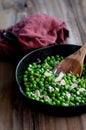 Peas with Toasted Almonds