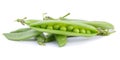 peas on the white ground Royalty Free Stock Photo