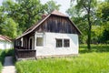 Traditional Romanian house - Banat village ethnographic museum Royalty Free Stock Photo