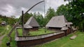 Peasants houses from Romanian villages at the Astra village museum in Sibiu