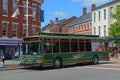 Pease Trolley Route 40, Portsmouth, NH, USA Royalty Free Stock Photo