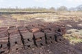 Peat digging in Dutch rural landscape