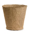 Peat pot Royalty Free Stock Photo