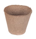 Peat pot Royalty Free Stock Photo