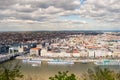 Peautiful panorama of Budapest city