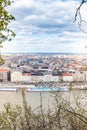 Peautiful panorama of Budapest city