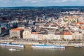 Peautiful panorama of Budapest city