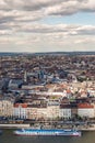 Peautiful panorama of Budapest city