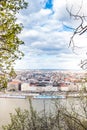 Peautiful panorama of Budapest city