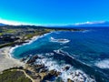 Pebble Beach Aerial Royalty Free Stock Photo